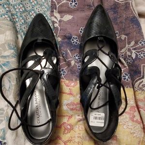 Never worn black flats